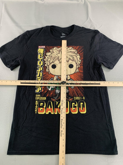 My Hero Academia Katsuki Bakugo Shirt Mens Medium Black Funko Pop Tees Graphic