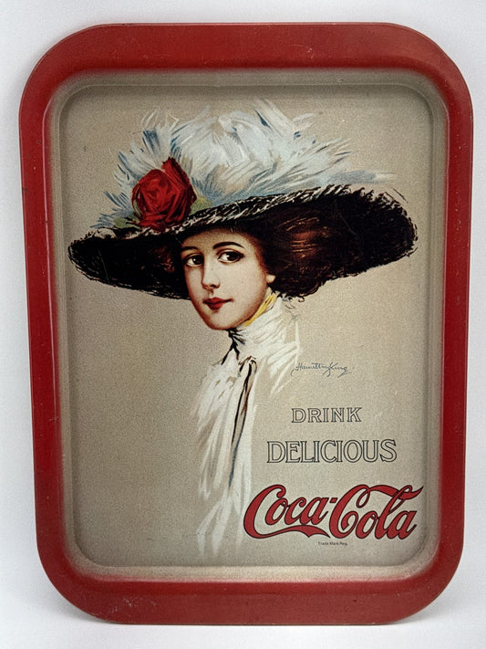 Coca Cola Metal Tray Multicolor Retro Graphic Decorative Advertising