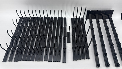 Gridwall Peg Hooks Black Metal Slatwall Grid Wall Display Hanger Attachment Lot