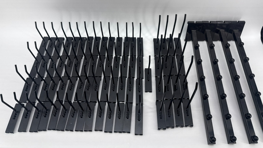 Gridwall Peg Hooks Black Metal Slatwall Grid Wall Display Hanger Attachment Lot