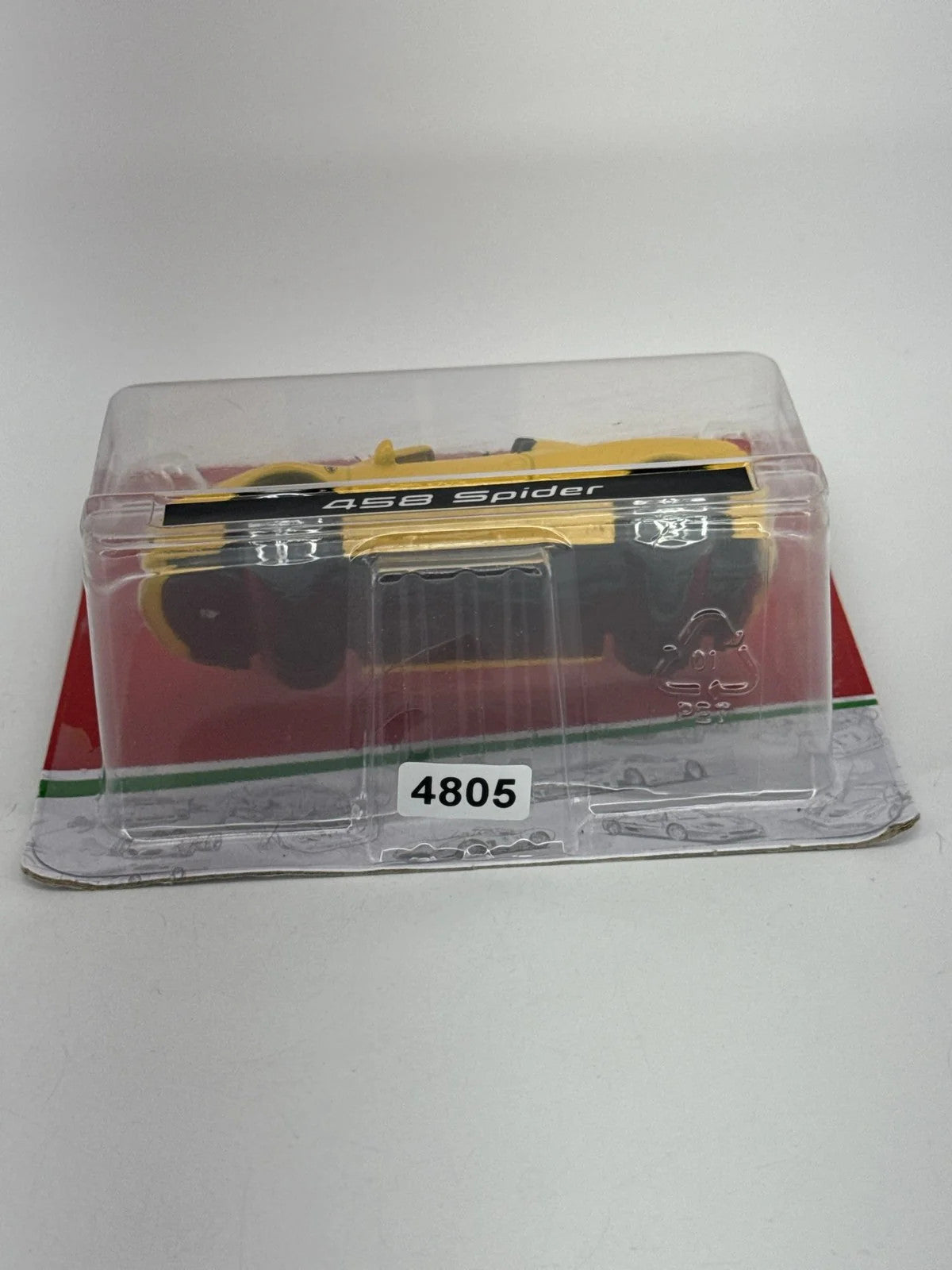 Burago Ferrari 458 Spider 1:43 Diecast Yellow Race Play Model Car New Sealed