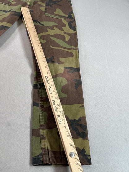 TROOPER Cargo Pants 30x30 Camouflage Brown Green POLYESTER COTTON Military