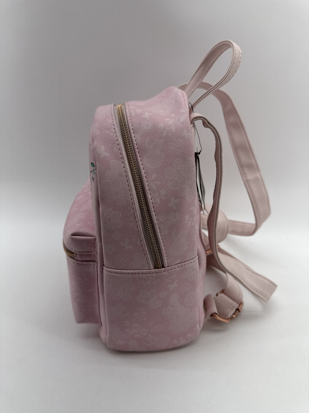 Loungefly Sleeping 12×10×6 in Beauty Princess Aurora Pink Faux Leather Mini