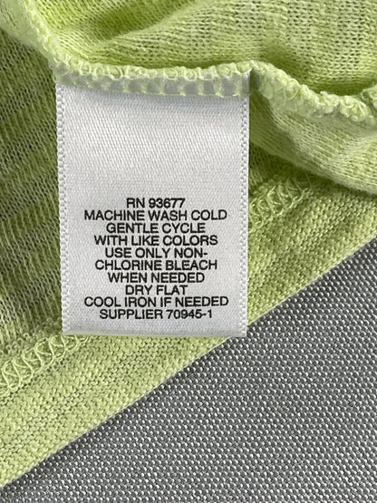 Liz Claiborne Shirt Womens XL Green 3/4 Sleeve Pullover Casual Lightweight Top