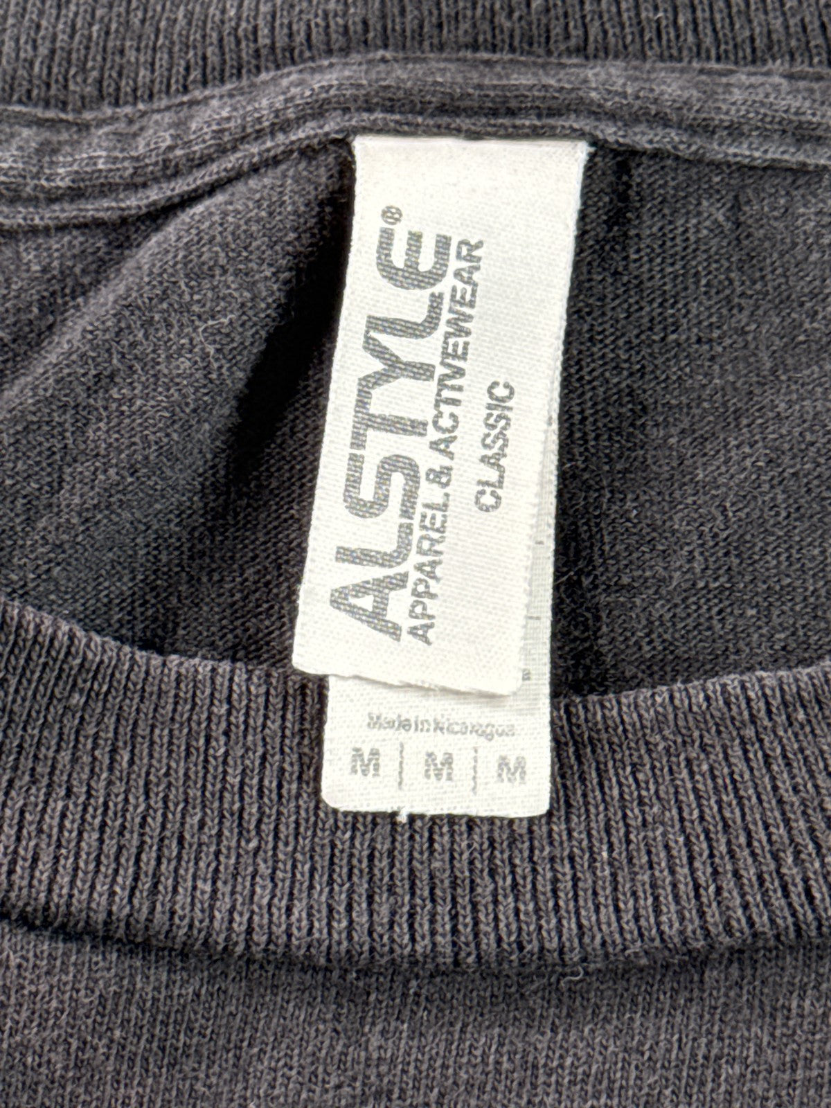 ALSTYLE Shut Up Graphic Tee Oversized Black Cotton Short Sleeve Crewneck Men M