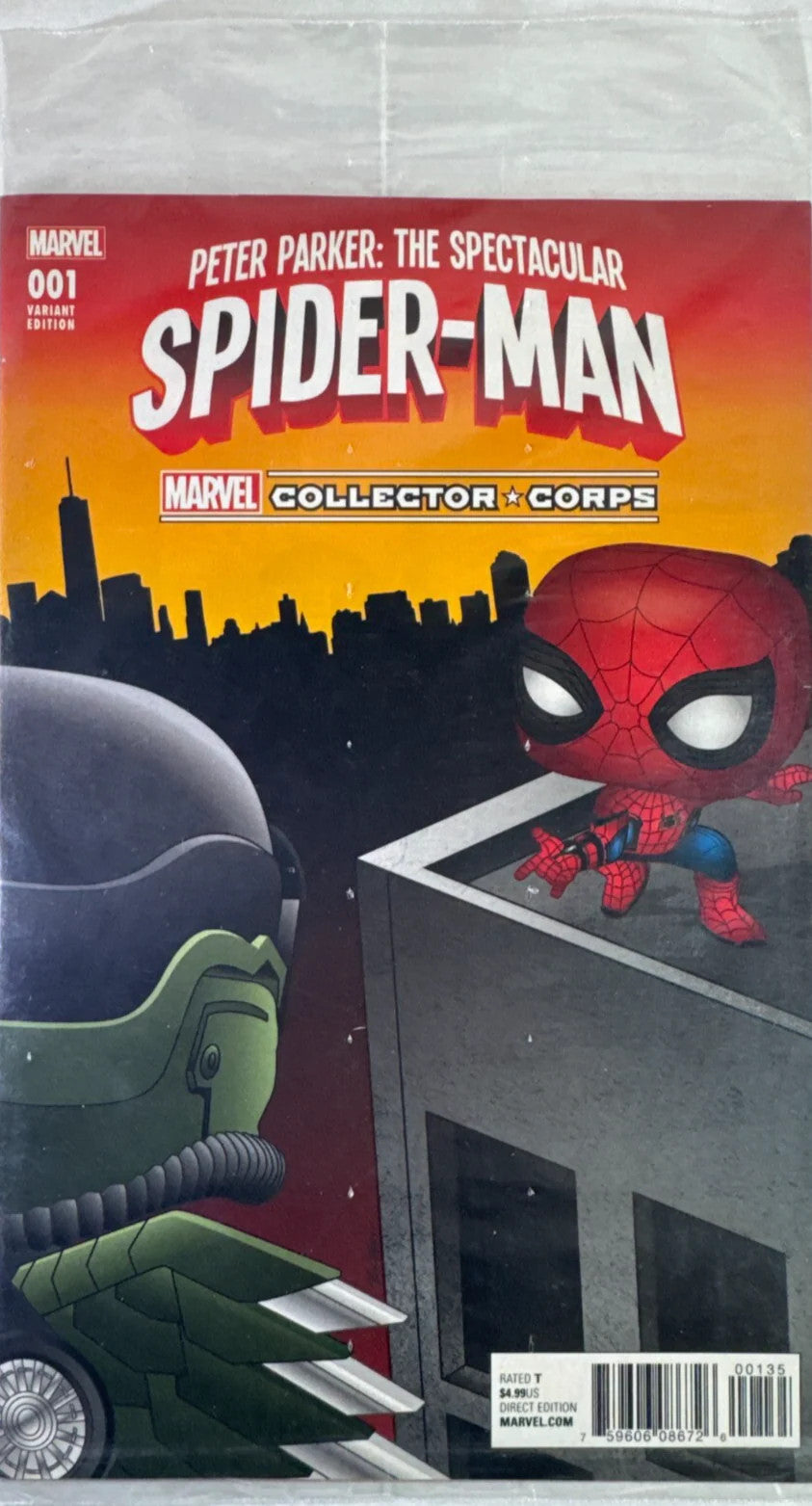Spectacular Spider-Man #1 Marvel Collector Corps Variant 2017 Chibi Funko Cover