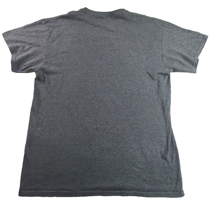 Disneyland Mickey Minnie Goofy Donald Rainbow Castle Gray T-Shirt Mens Medium