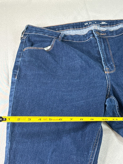 Old Navy WOW Super Skinny Jeans Womens 18 Dark Wash Blue High Rise Stretch Denim