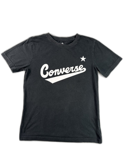 Converse All Star Chuck Taylor Graphic Tee L Black Cotton Crewneck Short