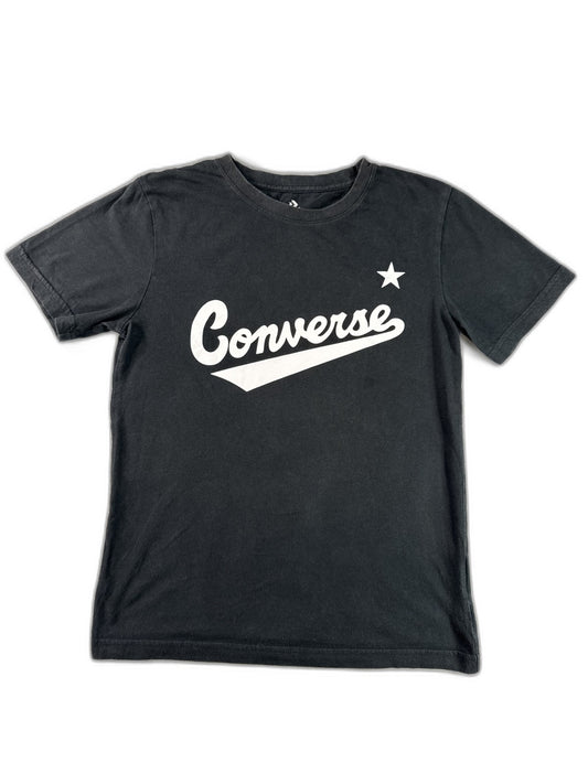 Converse All Star Chuck Taylor Graphic Tee L Black Cotton Crewneck Short