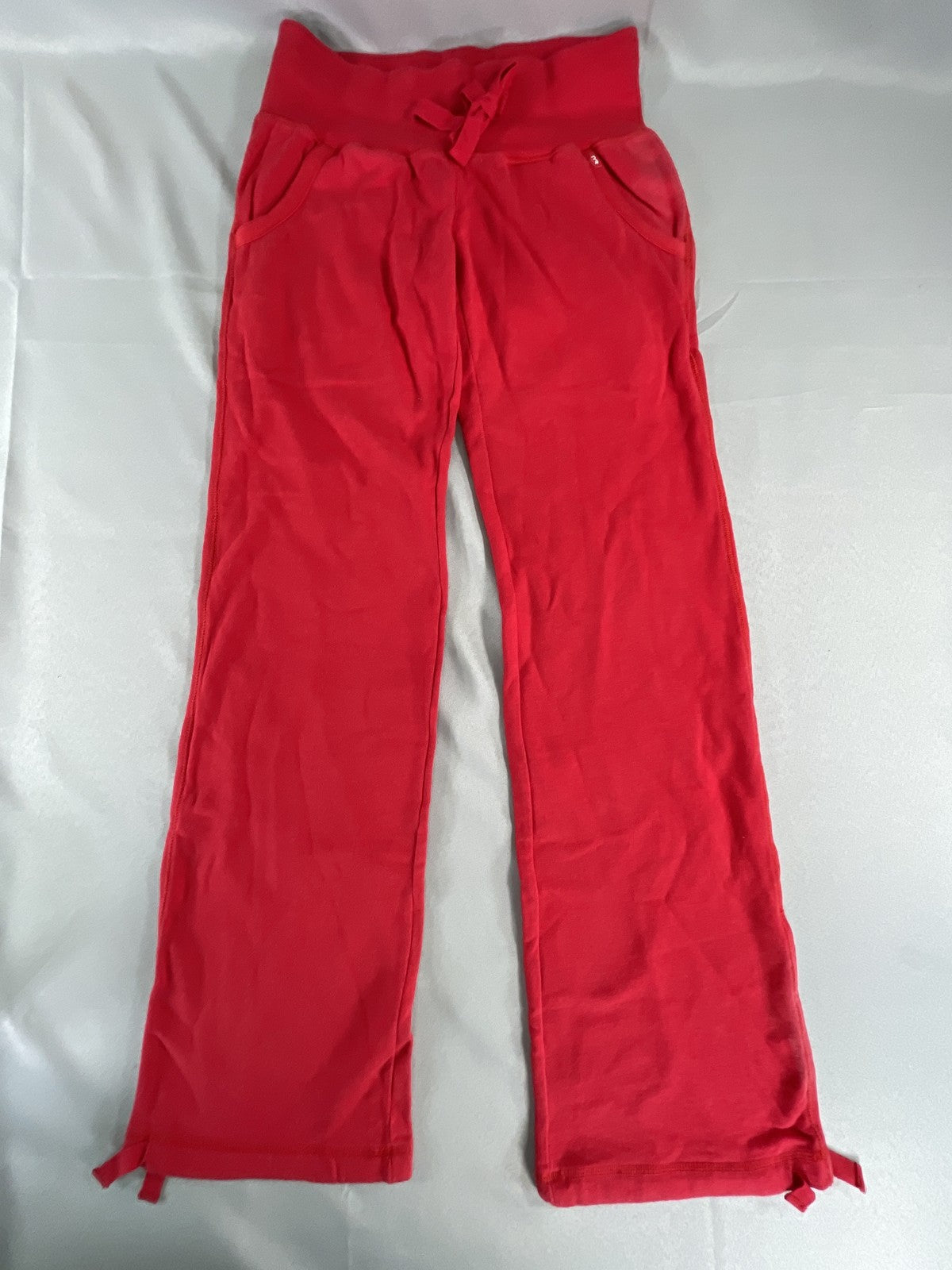 TYR Sweatpants Womens XS Red FFSP2A Red Line Drawstring Lounge Pockets Logo