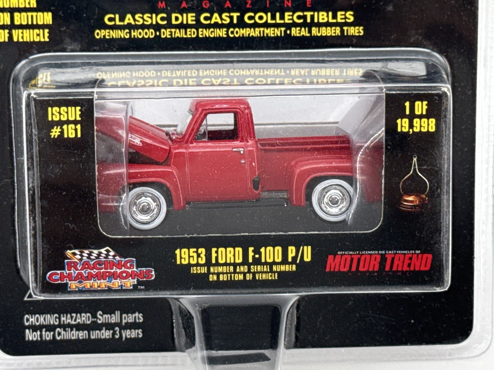 Racing Champions Mint Ford Motor Trend P/U Black Metal Die Cast Limited 148