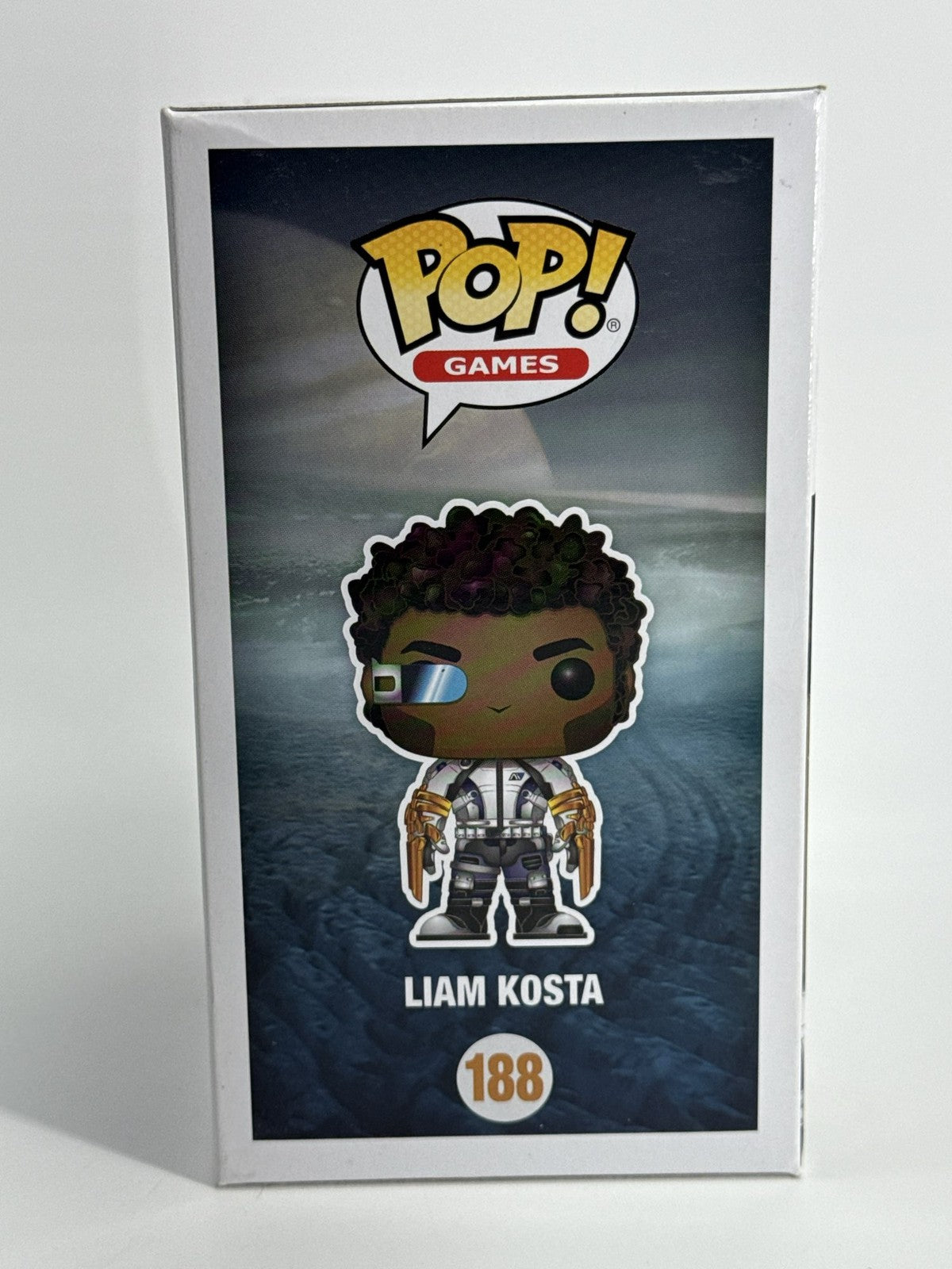 Funko Pop Games Liam Kosta 188 Mass Effect Andromeda Figure 2017 w Box Displayed