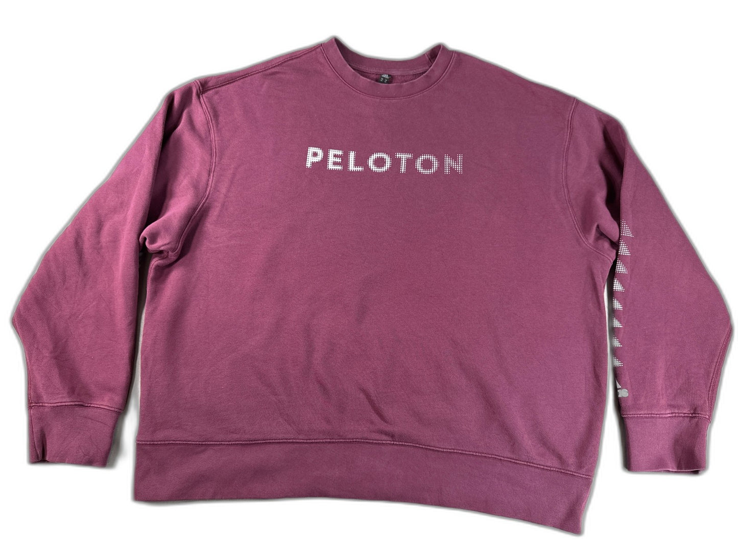 adidas Crewneck Sweatshirt 2XL Maroon Cotton Long Sleeve Graphic Unisex Fleece