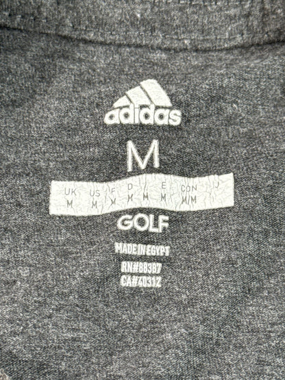 Adidas Gray Graphic Tee Medium Golf Logo Comfortable Short Sleeve