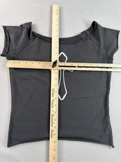 Galt Cross Graphic Tee 160 160/84A Black Cotton Gothic Religious Streetwear Boat