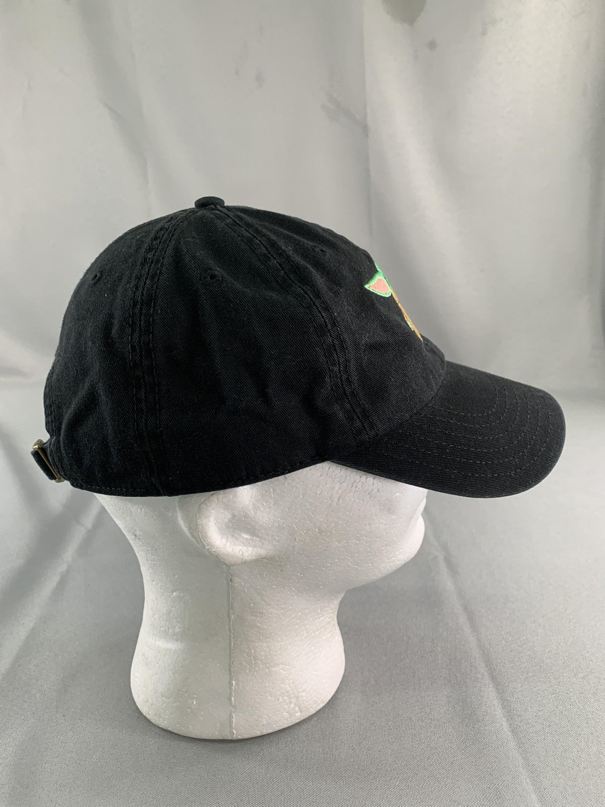 Star Wars Baby Yoda Grogu Hat Cap Strap Back Black Mandalorian Embroidered Youth
