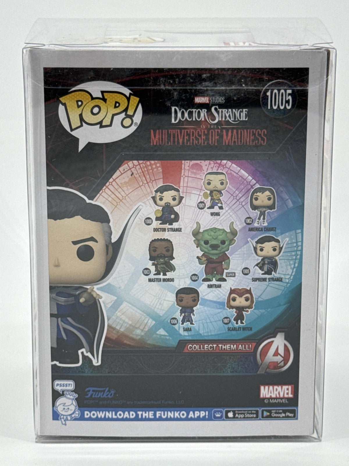 Funko Pop Marvel Doctor Strange Supreme Strange 1005 Vinyl Bobblehead Blue Movie