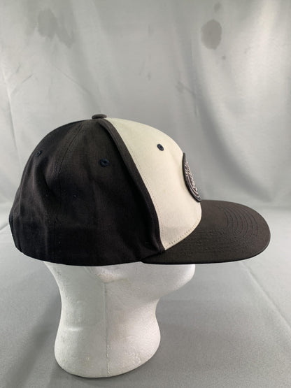 Salty Lifestyle Hat Cap Snap Back Black White Two Tone Embroidered Patch Mens