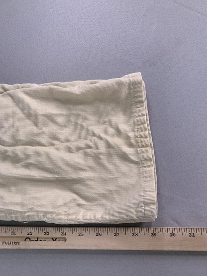 Ocean Pacific Pants Youth 7 Beige Corduroy Elastic Waist Zip Fly OP Sunwear Red