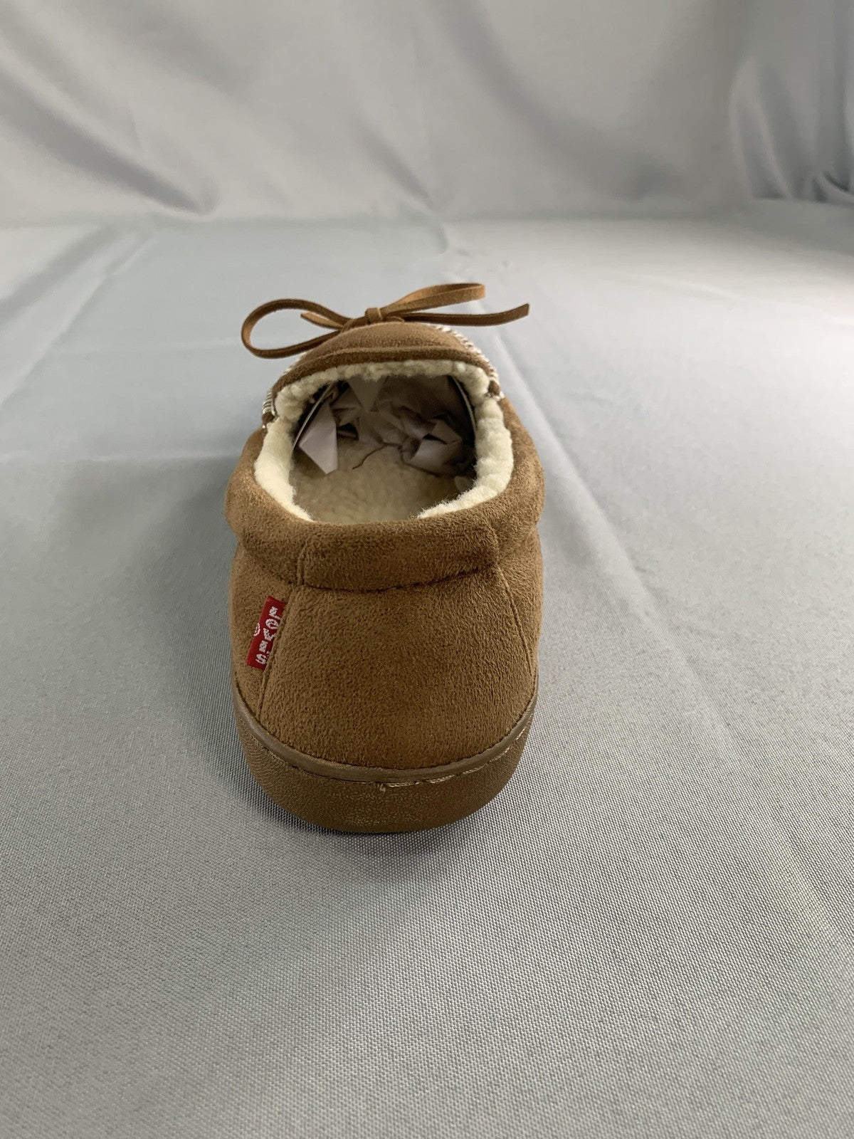 Levis Comfort Lite Moccasin Slippers Mens Size 8 5 Brown Memory Foam Shoes red