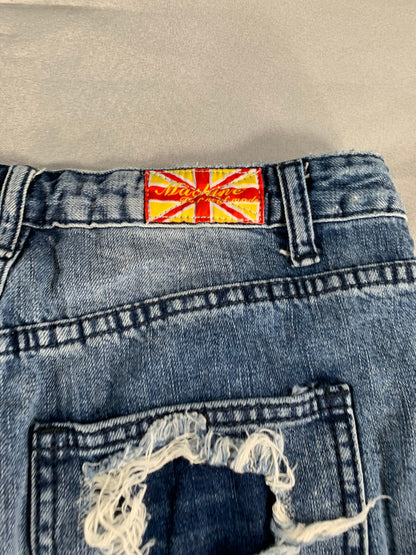 Machine Nouvelle Mode Jeans USA 27 Italy 41 Distressed Ripped Raw Hem Apparel