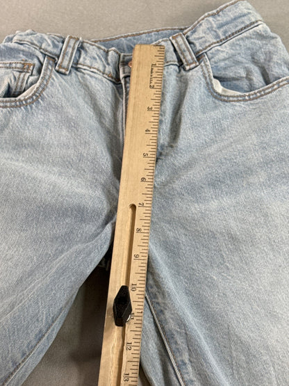 Art class Wide Leg Jeans Womens 8 Light Wash 100% Cotton Distressed Vintage