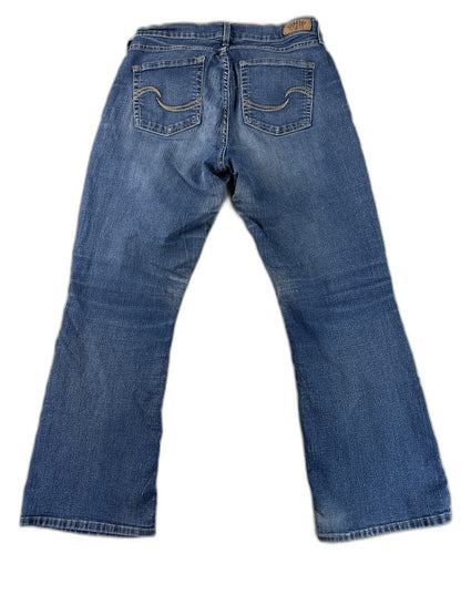 Signature Jeans 12 S Womens S/C Blue Bootcut Stretch Denim Mid Rise Cotton Blend