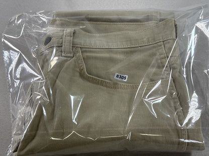 Levi's Straight Leg Pants 34 x 32 34x32 Beige Cotton Elastane Chino Stretch Five