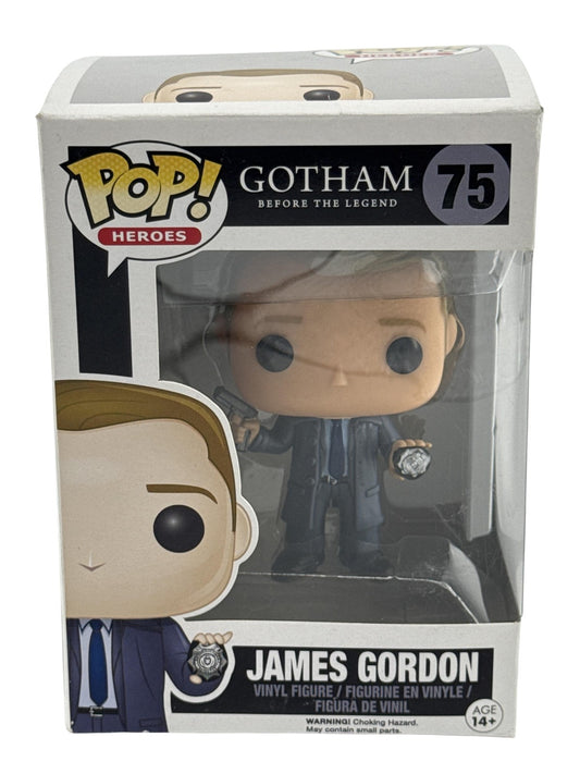 Funko Pop Heroes Gotham James Gordon #75 Vinyl Figure DC TV Show Blue Suit Red