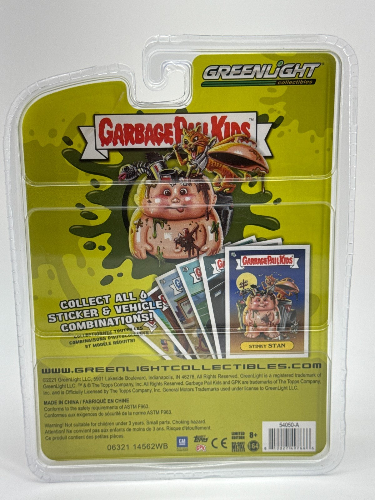 GreenLight Garbage Pail Kids 1955 Chevrolet Nomad Bruce Moose 1:64 Diecast