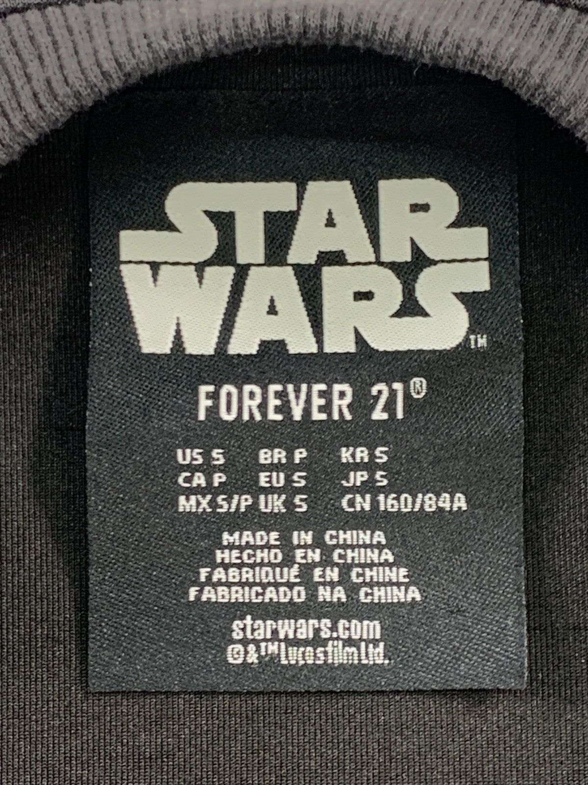 Star Wars Darth Vader Shirt Mens Small Black Forever 21 Graphic Tee Movie Sci-Fi
