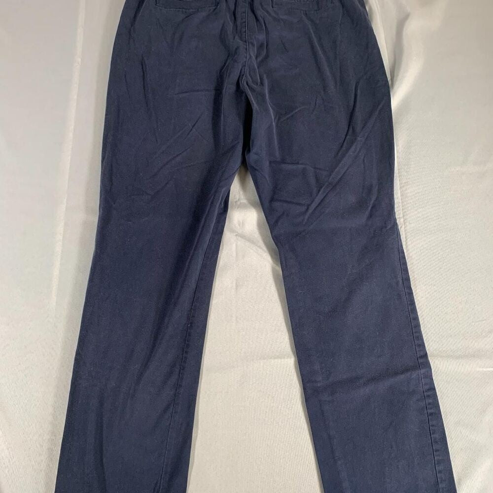 Gloria Vanderbilt Khaki Untd Pants 14 | Blue Chino Style Stretch 36x29 Straight