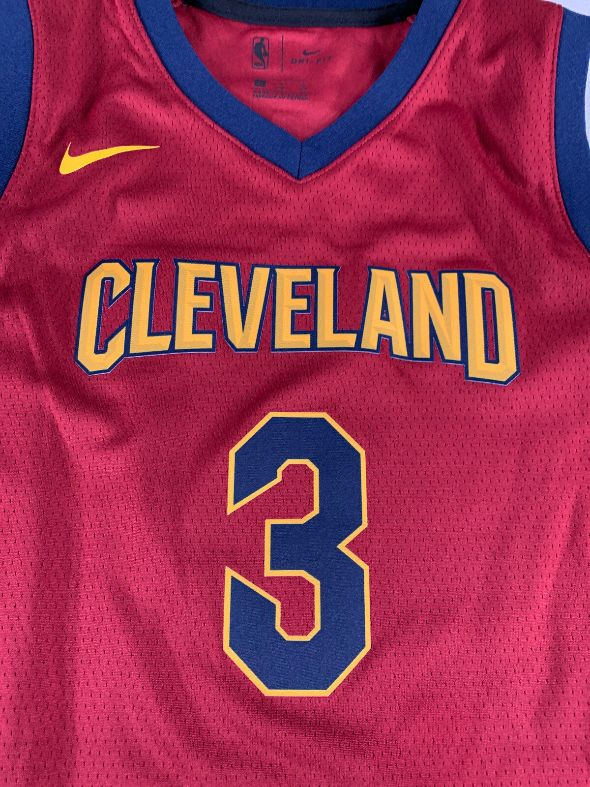 Nike NBA Isaiah Thomas Cleveland Cavaliers Jersey Red Gold Dri-Fit Youth L NWT