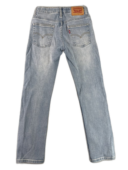 Levi's Straight Leg Jeans 12 REG Womens Light Blue Cotton Elastane Mid Rise