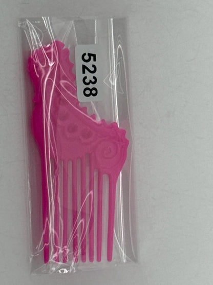 Vintage 1987 Barbie Island Fun Seahorse Comb Mattel Hot Pink Accessory Apparel