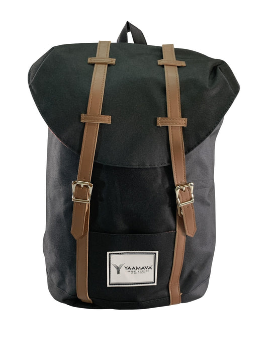 Yaamava' Black Laptop Backpack Bag Men Travel Daypack Soft Case School Work