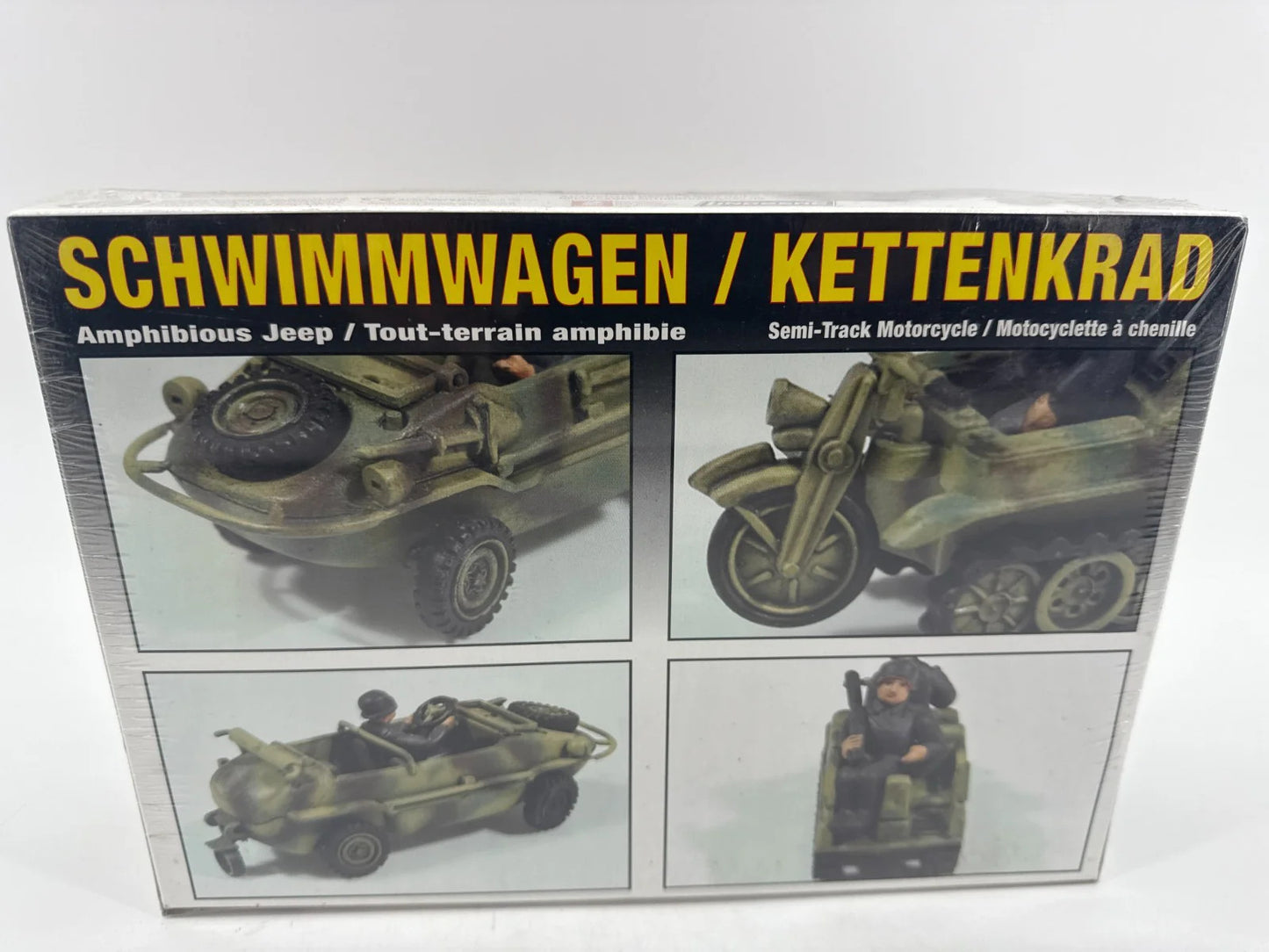 Lindberg 1/72 Schwimmwagen Kettenkrad Model Kit #76084 NEW Sealed WWII Unbranded