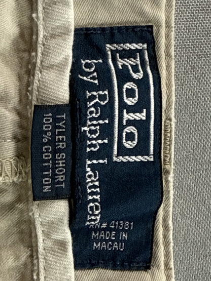 Polo W30 Ralph Lauren Khaki Shorts Unisex 100% Cotton Chino Relaxed Fit Macau