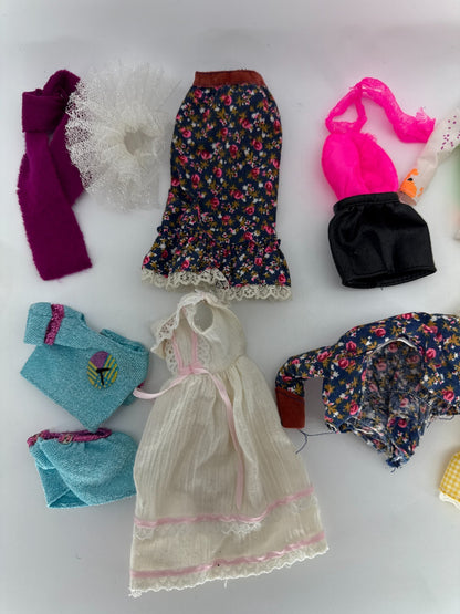 Vintage Barbie Clothes Lot Genuine Barbie Fashion Tagged 1970s 80s Dress Jacket