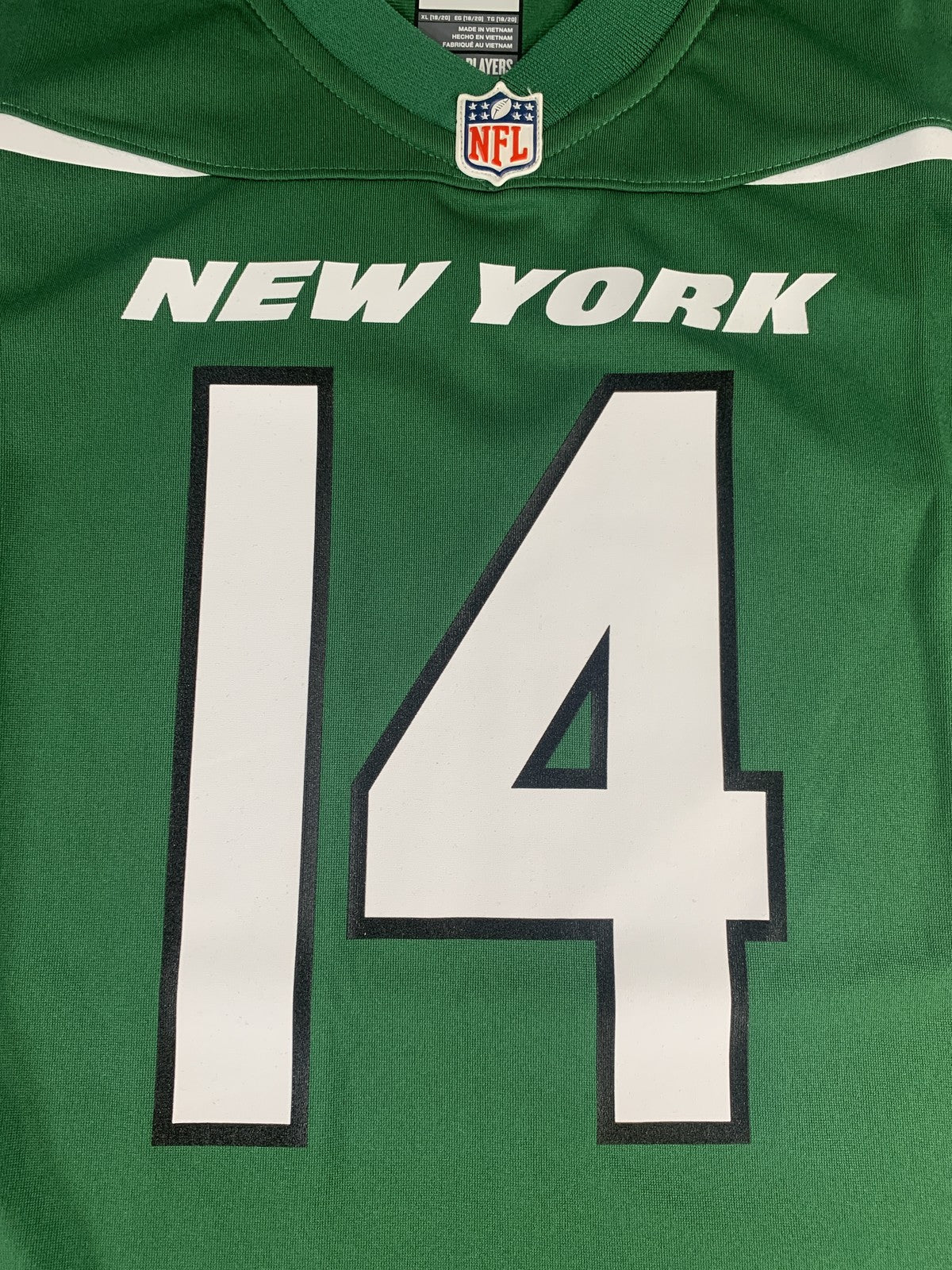 New York Jets Jersey Youth XL 18/20 Green NFL Football Darnold 14 Nike Shirt