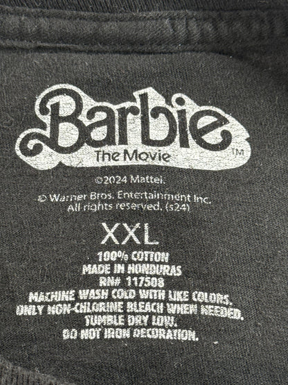 Barbie Movie Am Kenough Graphic Tee XXL Black 100% Cotton Crewneck Short Sleeve