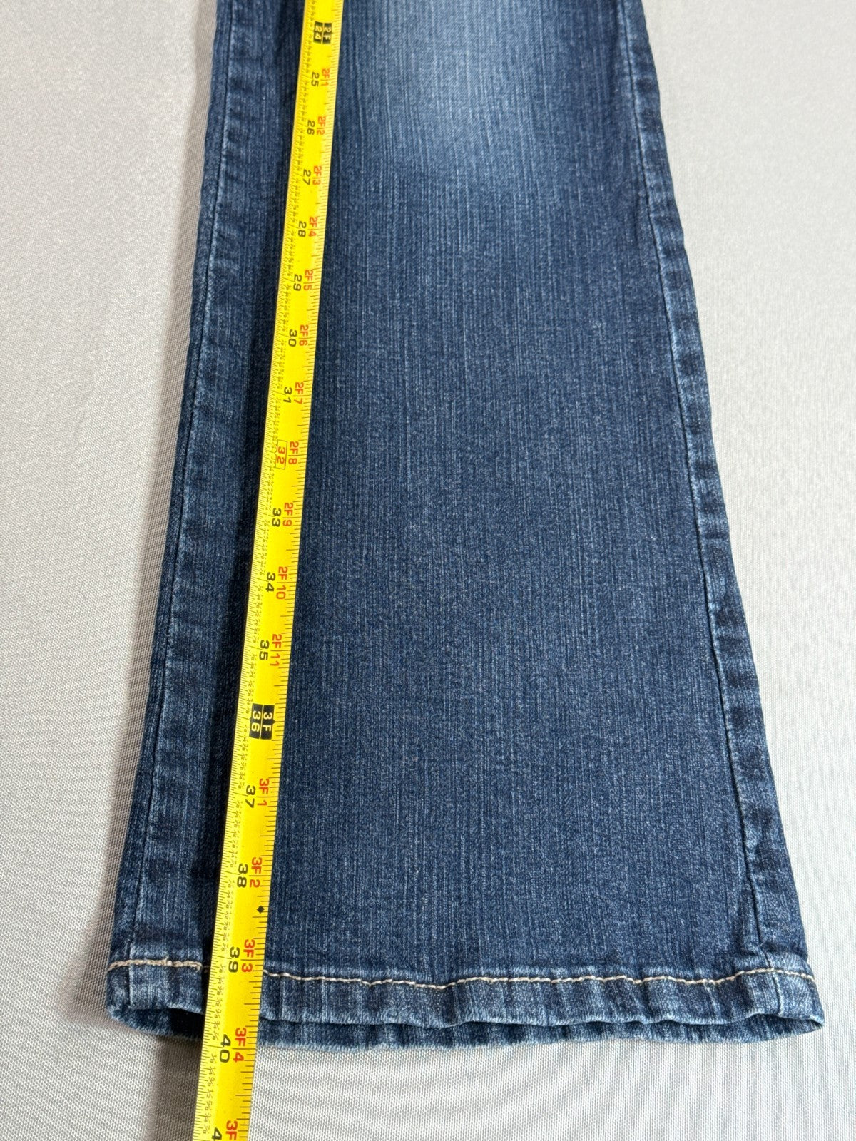 Vintage America Jeans Womens 2/25 Bootcut Stretch Blue Medium Wash Denim Jeans