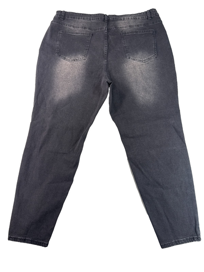 Shein Curve Black Wash Skinny Jeans Womens 4XL Stretch High Rise Denim Pants