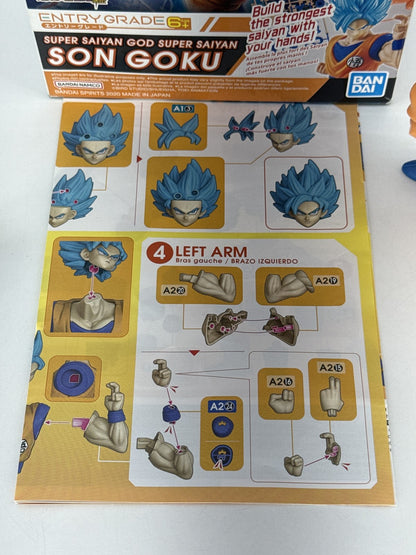 Lot of 2 Dragon Ball Z Super Saiyan God Goku Vegeta Figures Bandai Set New