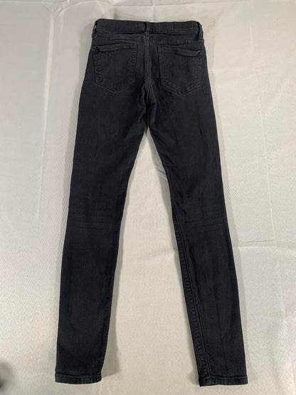 Express Women's Black Mid Rise Stretch Leggings Size 0R 26x28 Comfortable Fit