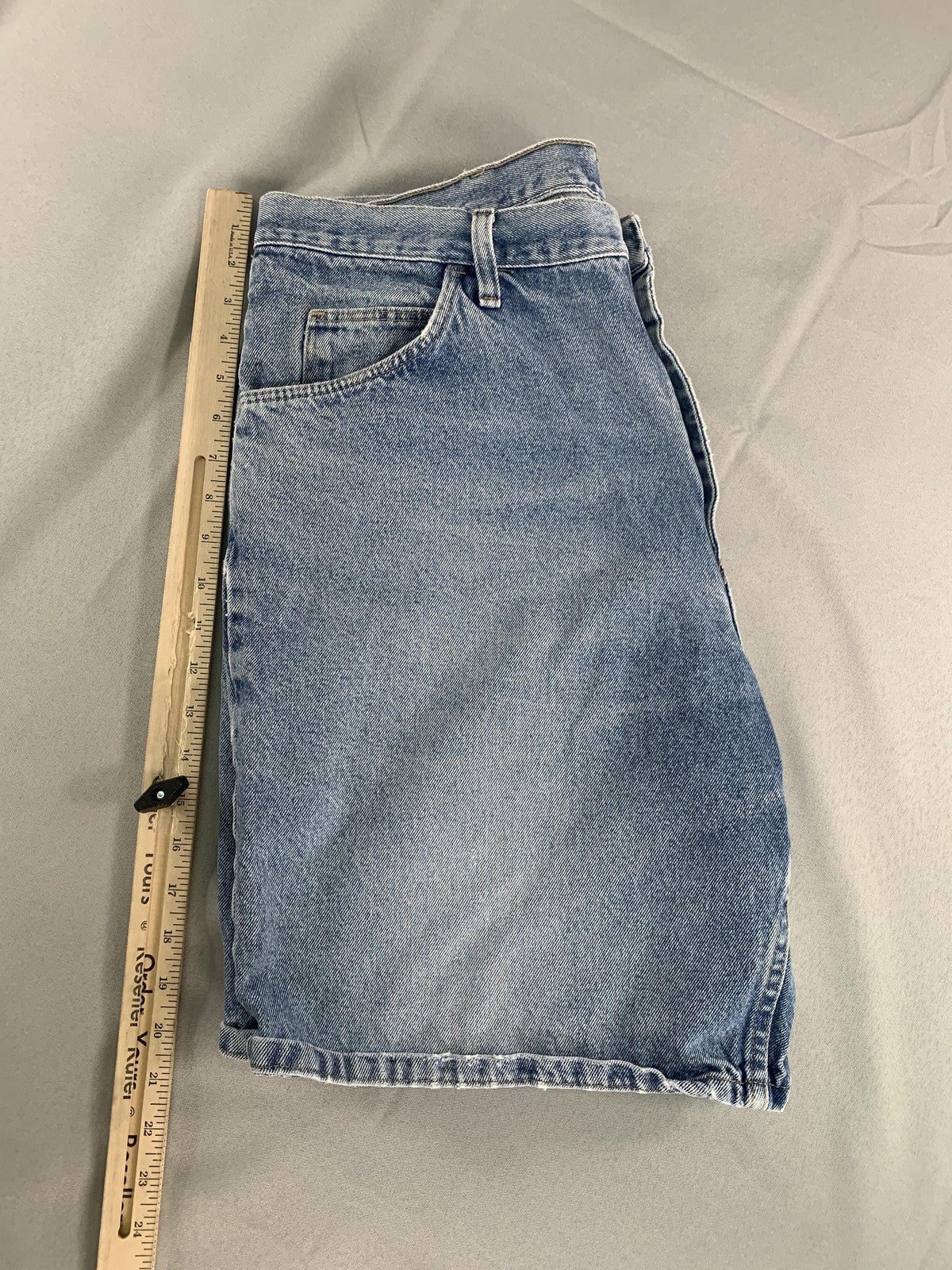 Wrangler Shorts Mens 38 Blue Denim Casual Classic 5 Pocket Relaxed Fit Cotton