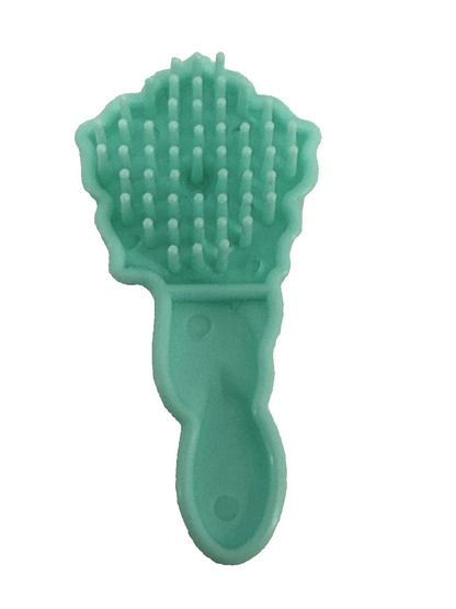 Teal Blue Flower Brush My Little Pony G1 Vintage 1980s Hasbro Grooming Comb 1648