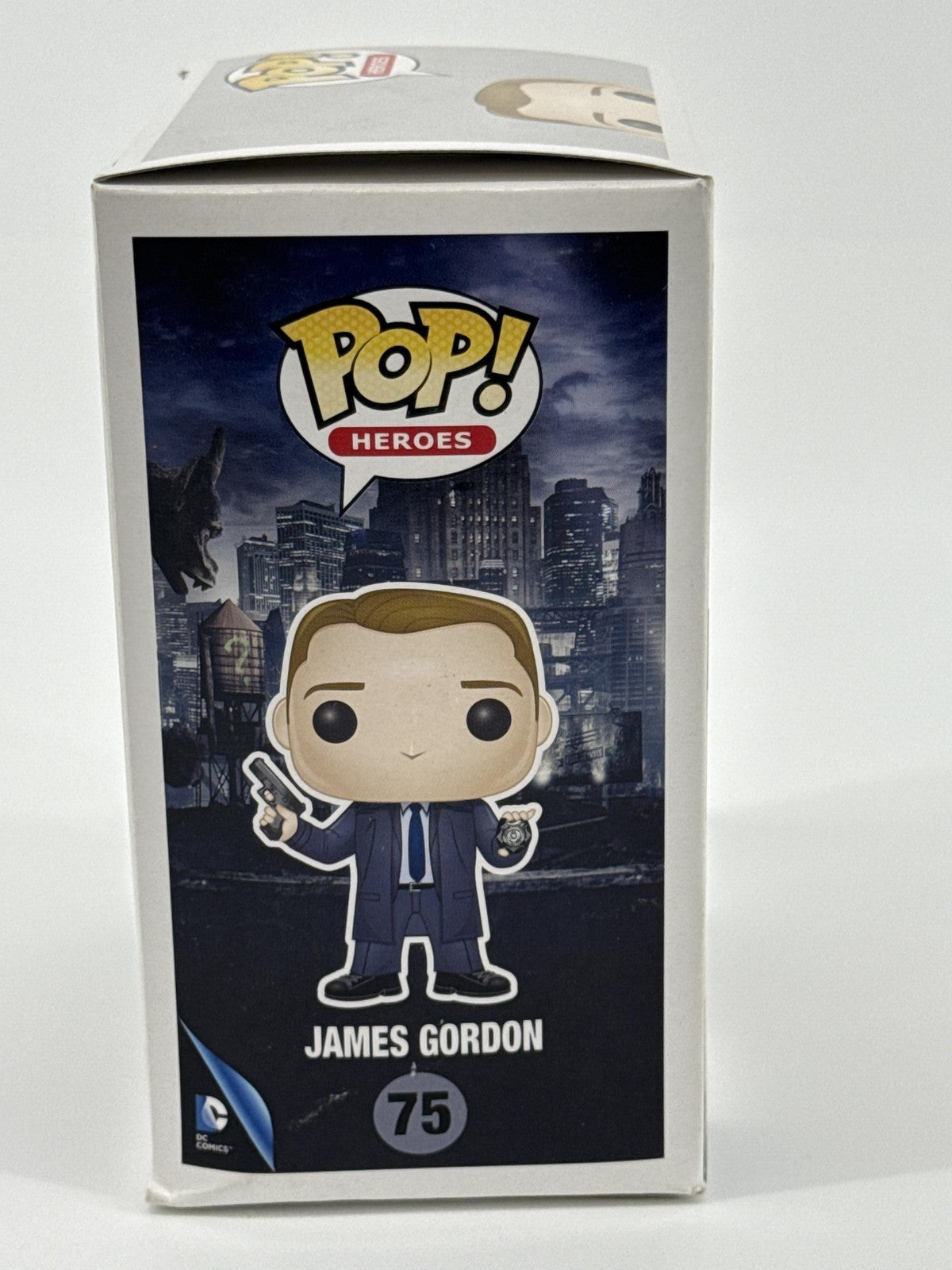 Funko Pop Heroes Gotham James Gordon #75 Vinyl Figure DC TV Show Blue Suit Red
