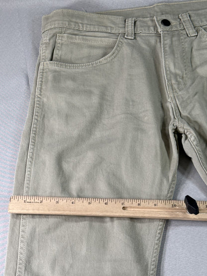 Levi's Straight Leg Pants 34 x 32 34x32 Beige Cotton Elastane Chino Stretch Five